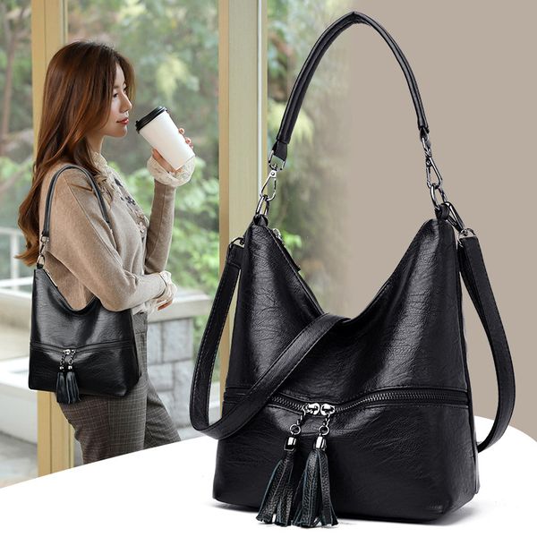 

the new soft leather handbag women's fashion shoulder/crossbody bag women's big bag