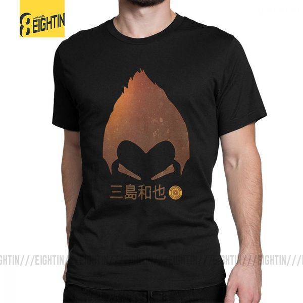 

man's t shirt tekken kazuya mishima t-shirt hip-hop short sleeves tee shirt crewneck pure cotton normal t-shirt