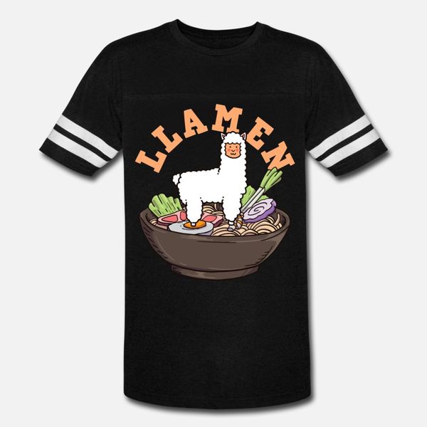 

ramen llama anime t shirt men designs cotton crew neck novelty gift new style spring autumn slim shirt
