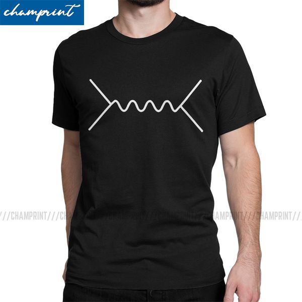 

feynman diagram t-shirt men quantum mechanics physics science physical geek nerd tees short sleeve t shirt summer clothes
