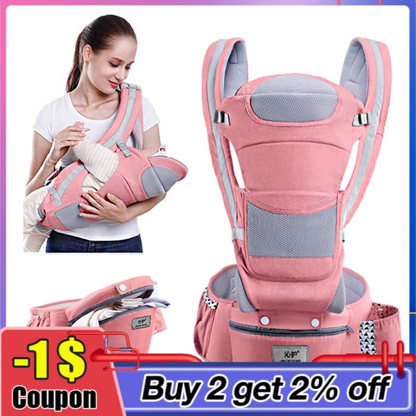 

missabigale ergonomic baby carrier infant baby hipseat waist carrier front facing ergonomic kangaroo sling for baby travel 0-36m lj200827