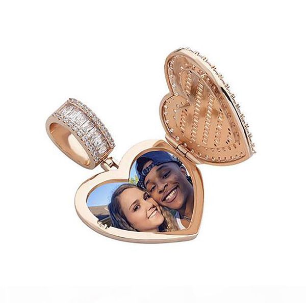 

custom made p pendant gold silver heart locket pendant necklace for men women gifts hiphop jewelry