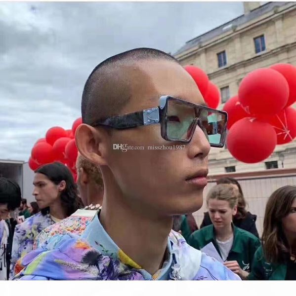 

2019 luxury fashion brand millionaire 1258 sunglasses black evidence sunglasses quality luxury with box, White;black