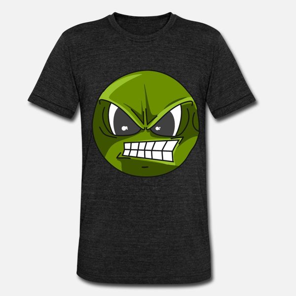 

green angry head comic cartoon face gift t shirt men custom tee shirt size s-3xl homme fitness basic spring outfit shirt