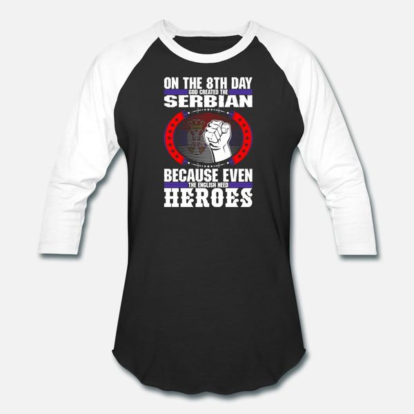 

god created the serbian t shirt men printed cotton round collar trend graphic building summer style original shirt