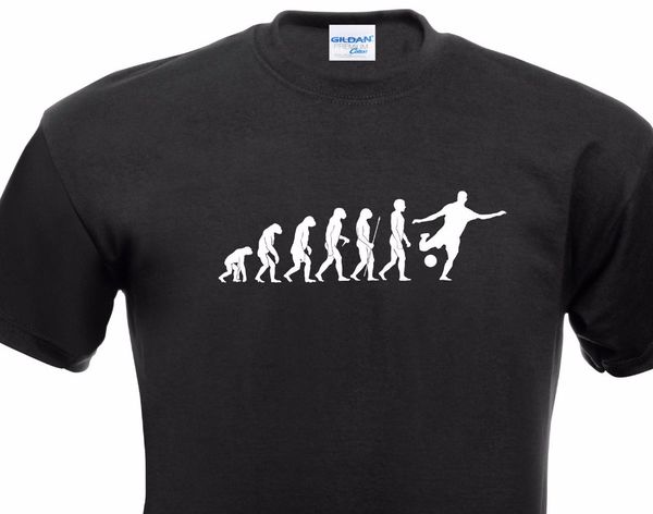 

tshirt homme print casual black t-shirts evolution t-shirt footballer team tee shirt streetwear