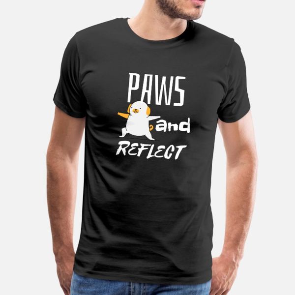 

paws and reflect dog 2 t shirt men designer short sleeve s-xxxl unique crazy fashion summer style leisure shirt