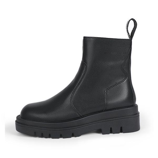 

platform shoes woman booties ankle boots for women's shoes chunky boots woman 2020 fashion black bottine femme boot female black