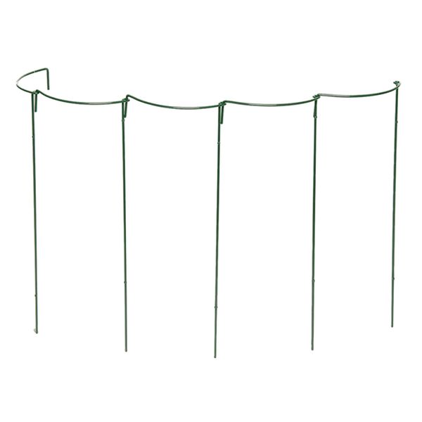 

2pcs support ring rose garden plant stake border hydrangea vine iron half round