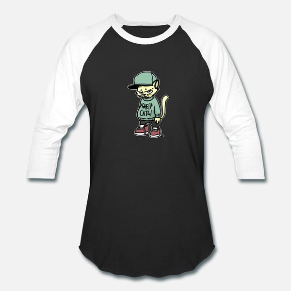 

ghetto cat t shirt men print short sleeve size s-3xl cool interesting humor summer slim shirt