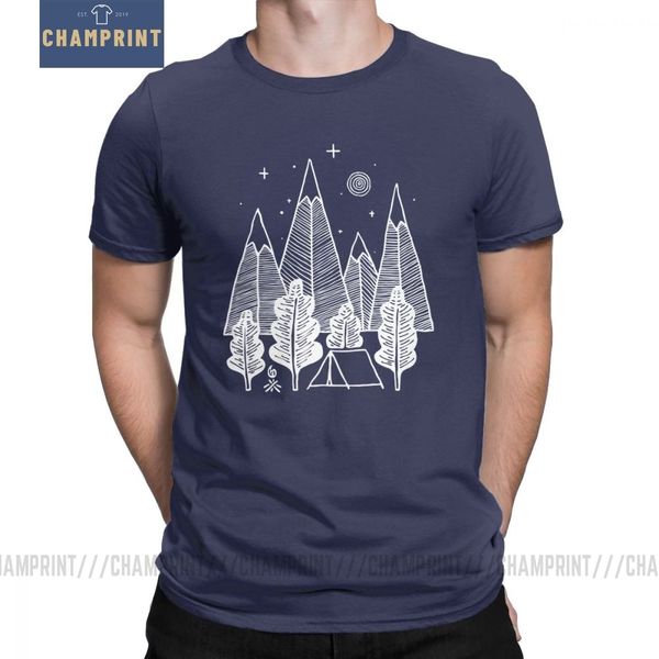 

camp line t shirt for men hiker hiking camping holiday t-shirt outdoor natural clothes short sleeve creative o neck cotton tees