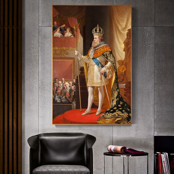 

the emperor's speech peter ii of brazil canvas painting poster and prints wall art picture cuadros for living room decor