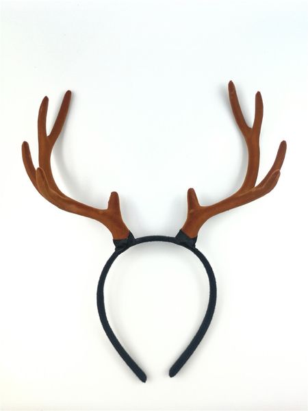 

2020 горячие продаж стимпанк хэллоуин головной убор антлерс brown deer horns диапазона волос оголовье гот косплей аксессуары головной убор