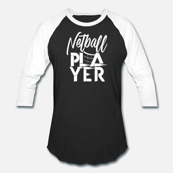 

тенниска мужчины командный игрок netballer netball net болл характер короткие рукава o шеи уникальный графический юмор летний стиль отдых ру