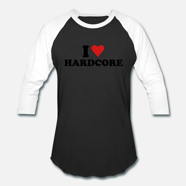 

i love hardcore t shirt men designs cotton round collar standard gift fashion spring family shirt