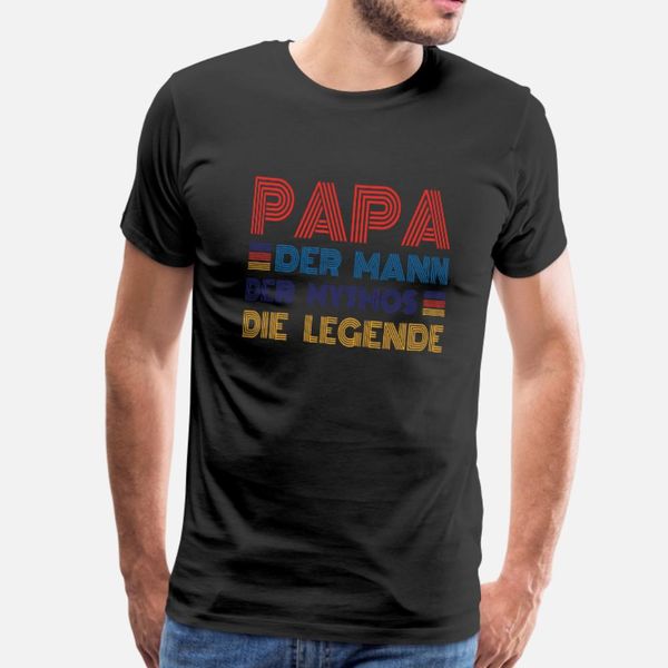 

papa the man the myth the legendary father grandpa t shirt men cute cotton s-xxxl cool cute authentic spring autumn slim shirt