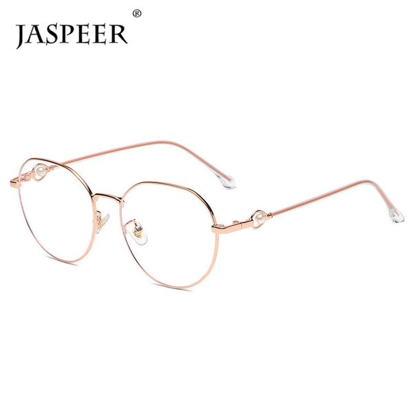 

jaspeer retro anti blue eyeglasses women blue light blocking glasses frames ladies vintage pearl reading optical glasses, White;black