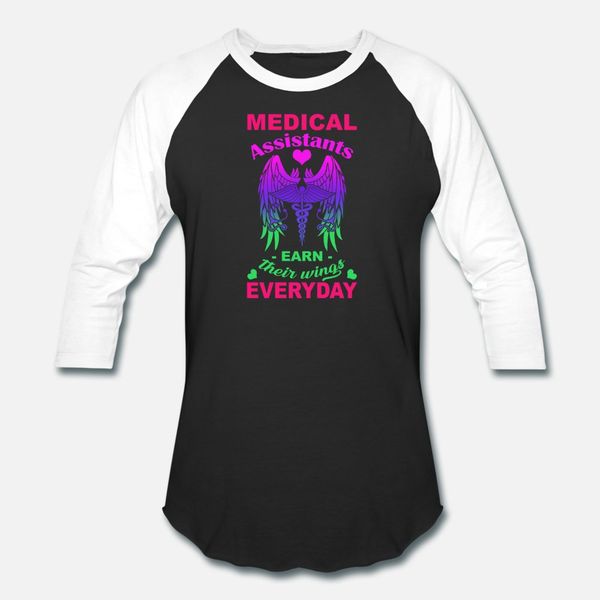 

medical assistant earn wings everyday t shirt men design cotton euro size s-3xl homme interesting building spring kawaii shirt