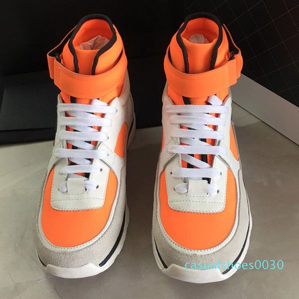 

personality and fashion famous luxury designer sneakers lace-up shoe with genuine leather women casual designer i01 c30, Black