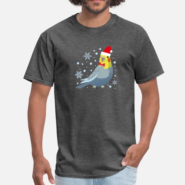 

cockatiel santa t shirt men print tee shirt crew neck vintage sunlight building summer trend shirt