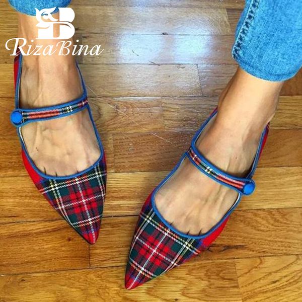 

rizabina женщины квартиры обувь мода пряжка ремешка летняя обувь женщина sexy острым носом офис леди повседневная обувь daily размер 34-43, Black