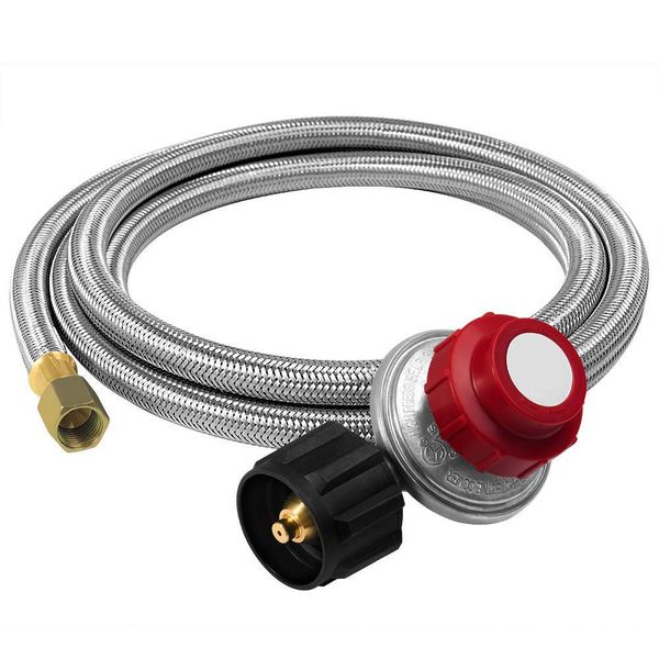 

0-30 psi burner with gauge smoker adjustable pressure regulating hosepipe
