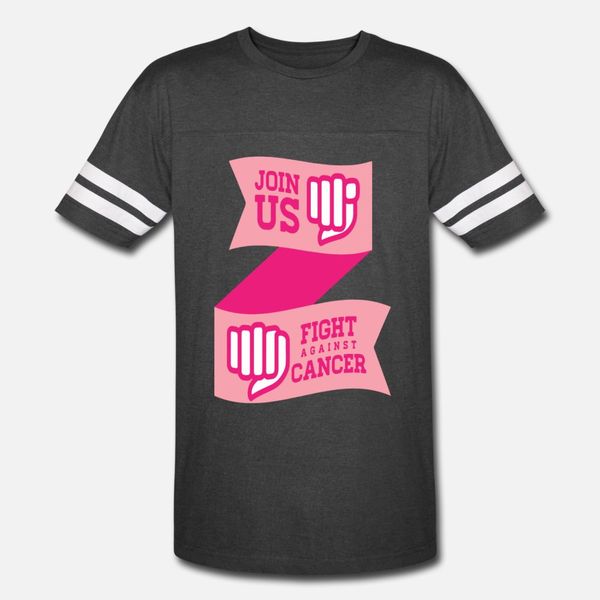 

join fight breast cancer t shirt men custom cotton o neck graphic basic summer vintage shirt