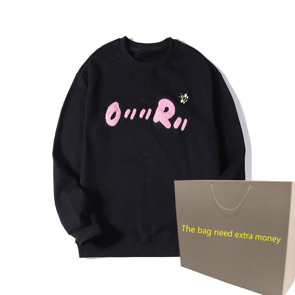 

mens hoodie men hoodies with embroidery bees hoodies fashion casual 3 color available size from m to 2xl men, Black