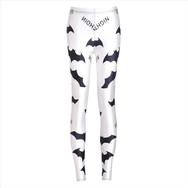 

wholesale fashion women legging animal bat digital print fitness leggings pants punk trousers jeggings drop ship, Black