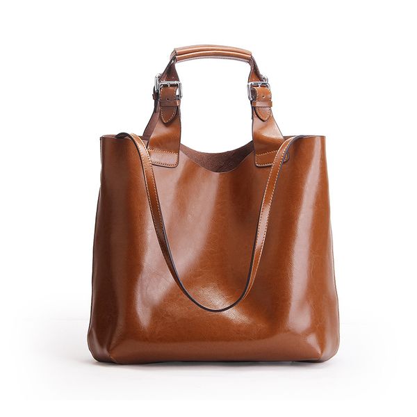 

women's leather bags fashion large capacity women's one-shoulder messenger bag