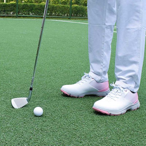 

womens professional golf shoes outdoor grass non-slip rotating buckle soles ladies leather shoes golf girl training sports