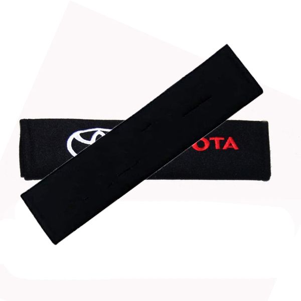 

car safety seat belt pads shoulder covers compatible with toyota audi logo