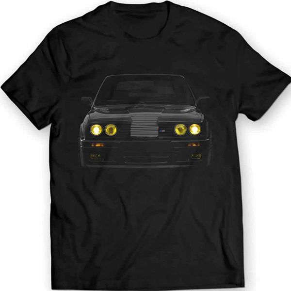 

2019 new cool tee shirt germany classic car e30 yellow headlights t-shirt m3 power bimmer 100% cotton fashion cotton t-shirt
