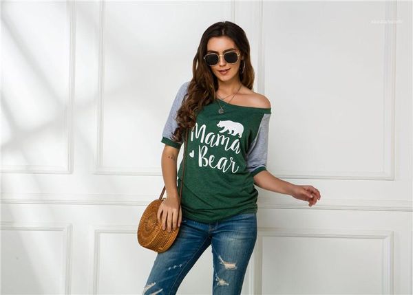 

teers письмо печатные футболки летние безтерненные женская одежда короткие руканые дизайнерские топы женские двойные цвета на панелях повсед, White