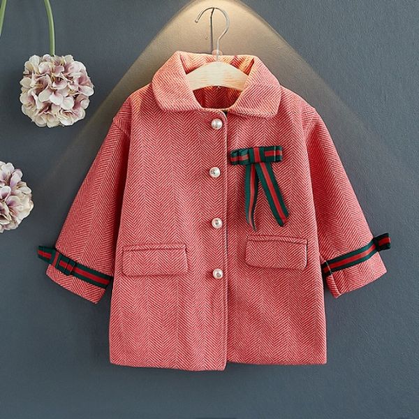 

девушки зимние пальто 2020 новое прибытие толстые мода solid color coat kids с длинным рукавом нагрудные шеи пальто и пиджаки, Blue;gray