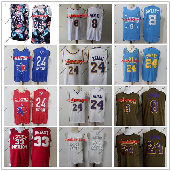 

mens los angeles lakers throwback jersey 8 24 bryant yellow basketball jerseys basketball shorts purples blue3, Black;red