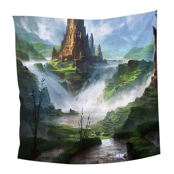 

natural scenery mountain tapestry living room kitchen wall hanging decoration twin full queen size 3d comfortable tapestry