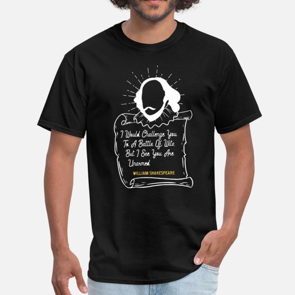 

you are unarmed shakespeare quote literature t shirt men printed tee shirt round neck letters cute authentic spring autumn vintage shirt