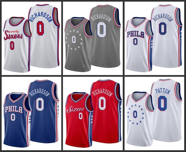 

philadelphia 76ers josh richardson men city basketball jersey, Black
