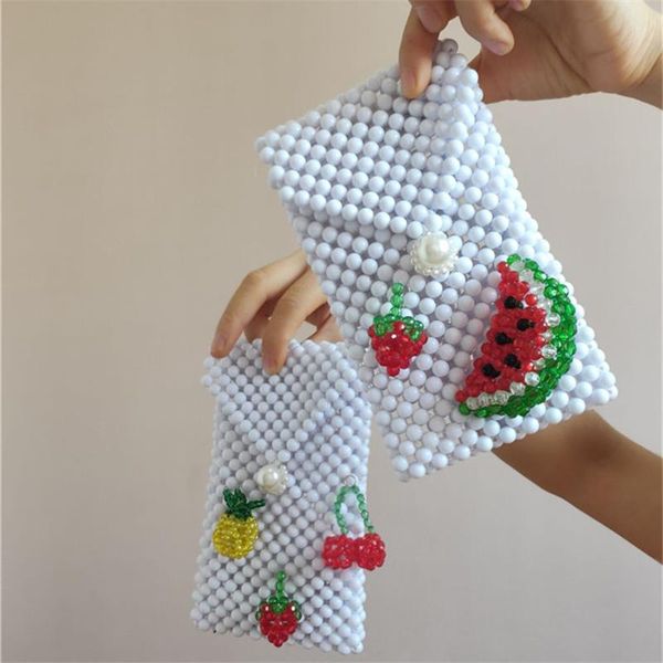 

11x19cm cherry девушки серии сердце diy творческое бисера сумка a5966