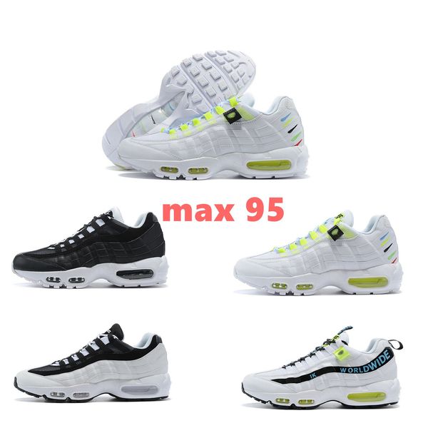 

2020 new 95 men running shoes authentic chaussure 95s sneakers triple black white mens trainers sports womens sneakers size 40-46