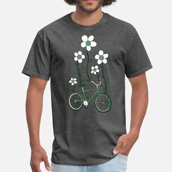 

bike flowers t shirt men print short sleeve plus size 3xl pattern fitness basic spring autumn letter shirt