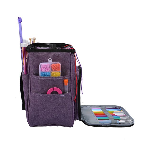 

sewing crafts needles knitting pouch accessory storage bag hook organizer arts