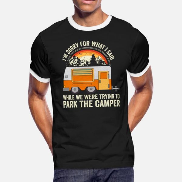 

camping gift park the camper t shirt men designer cotton s-xxxl normal sunlight humor spring autumn outfit shirt