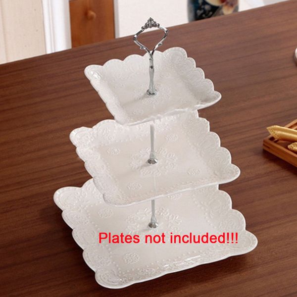 

3 tier cake plate stand cupcake fitting hardware tool for wedding party