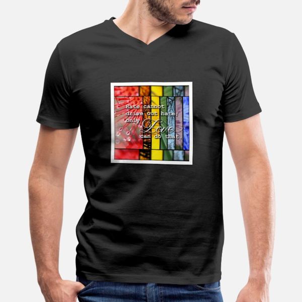 

hate cannot drive out hate; only love can do that. t shirt men character cotton s-xxxl slim gift funny casual summer style formal shirt