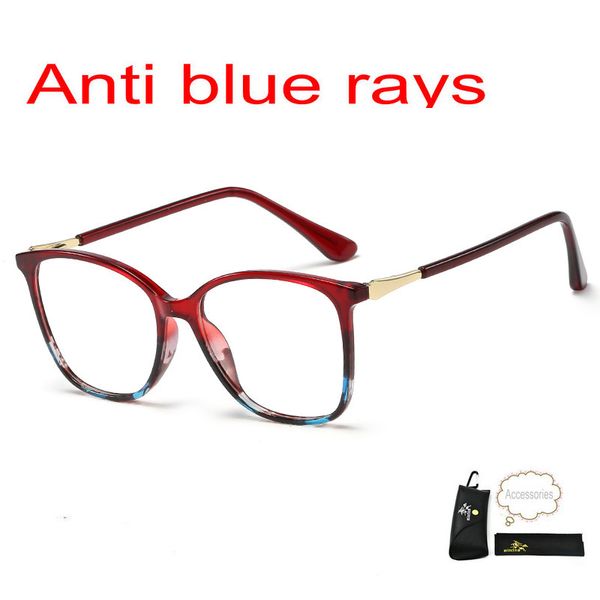 

anti blue light glasses frames classic double beam optical frame computer eyeglasses vintage black metal myopia spectacle fml
