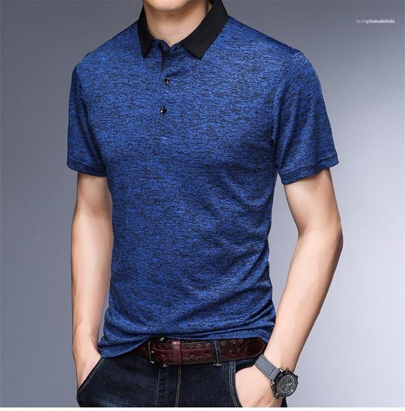 

designer polo shirts loose luxury business t shirts 2020 short sleeve lapel neck tees male clothing mens, White;black