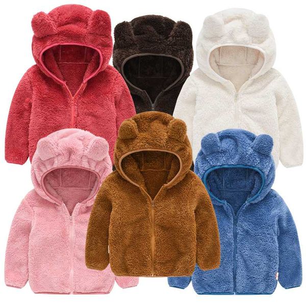 

autumn baby boys hooded jackets for kids clothes girls cartoon plush coats jackets casual toddler girl zipper jacket outerwear, Blue;gray