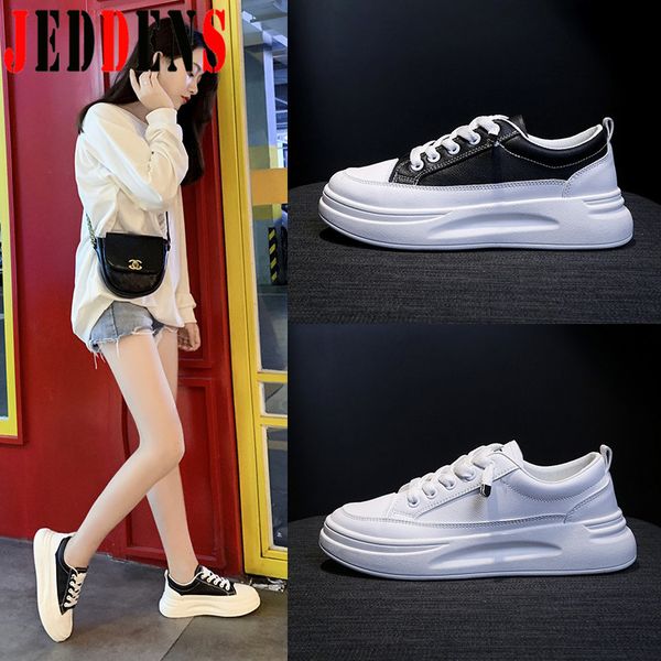 

light flat shoes fashion summer women's sneakers thick bottom woman shoes outdoor walking footwear women breathable trainers m10, Black